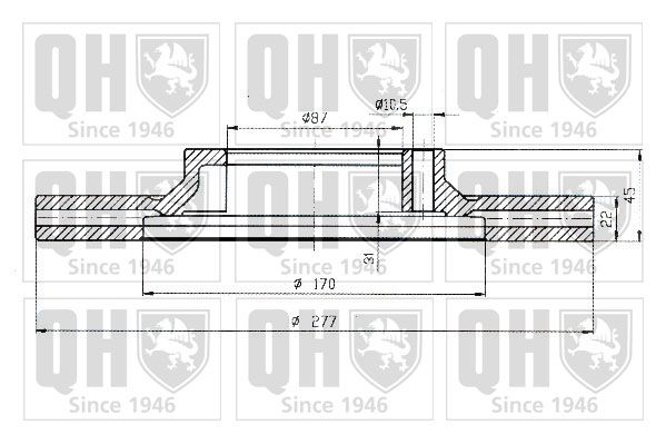 QUINTON HAZELL Тормозной диск BDC3916